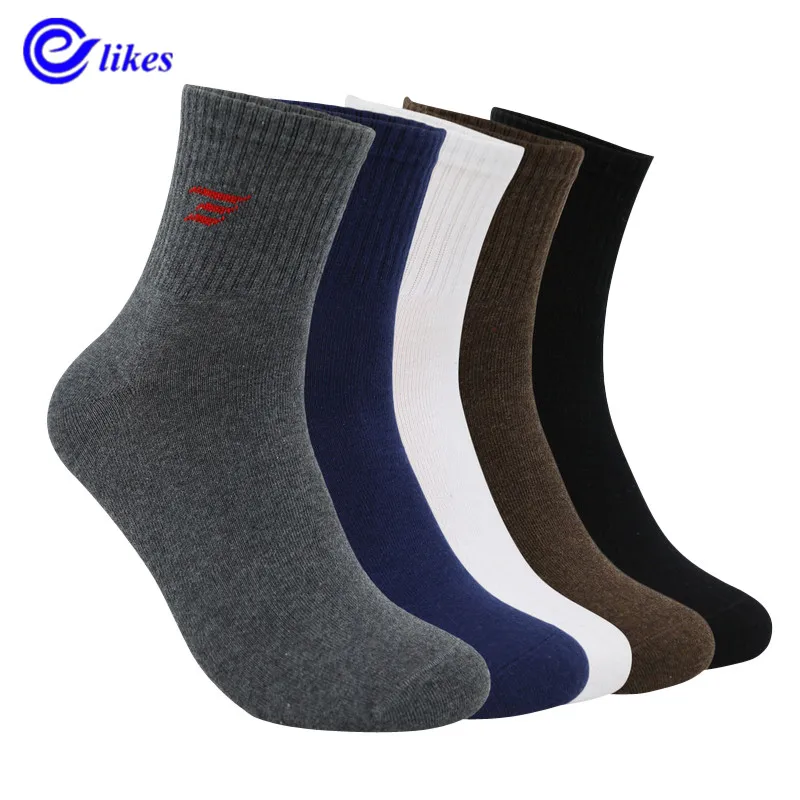 5pair Men's pure cotton Socks for spring autumn winter male casual
