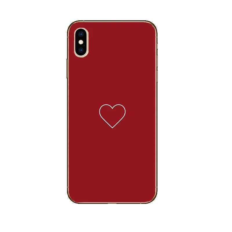 Горячие красные дудлы эстетика кавычки Coque чехол для телефона крышка оболочка для iPhone 6 плюс 6s 6s плюс 7 7 плюс 8 8 плюс XS XR XS MAX чехол - Цвет: TPU