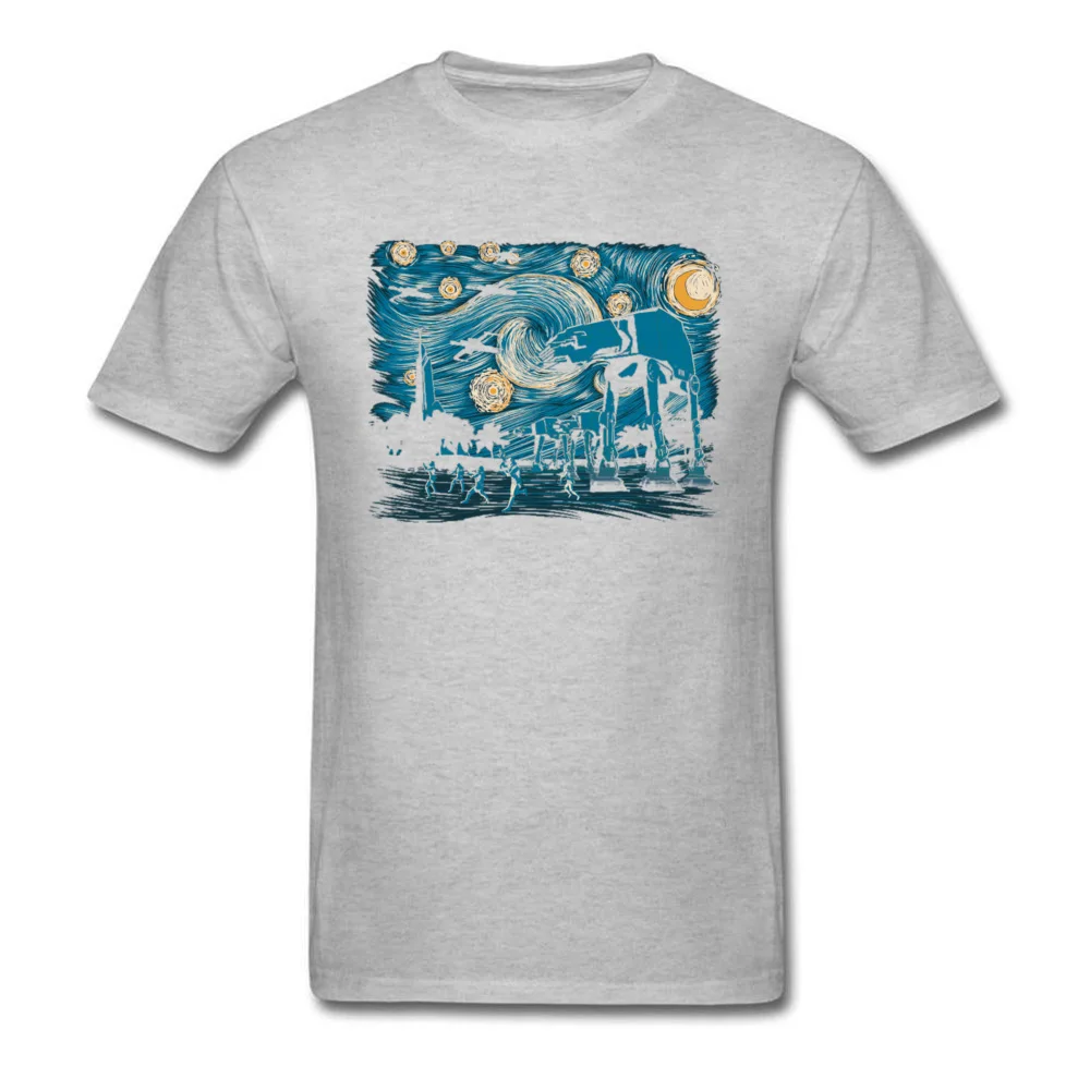 Crew Neck Starry Wars 2 Cotton Man T Shirt Funny Short Sleeve Tees On Sale Design Sweatshirts Free Shipping Starry Wars 2 grey