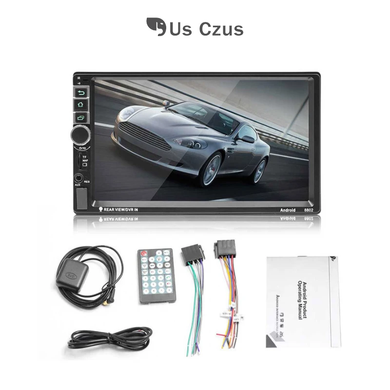 США Czus 2 din автомобильный монитор Автомобильный DVD Android MP5 плеер 7 дюймов