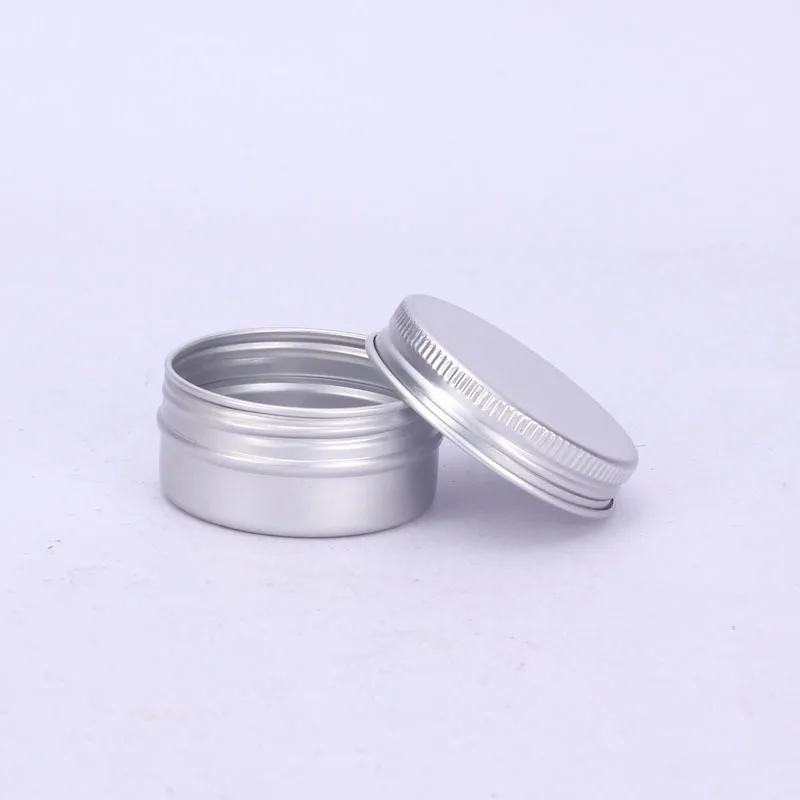 

1000pcs/lot 10g 15g 20g 30g empty aluminium cream jars,cosmetic case jar,20ml metal lip balm container storage box