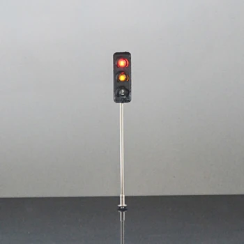 

1PCS HO Model 3-light Traffic Lights Model 3v Street Train Railway Scenery