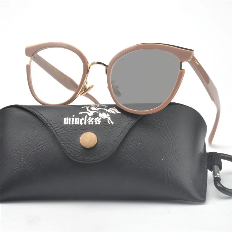 

2019 New Design Women Photochromic Reading Glasses Fashion Full Rim Round Presbyopia Eyewear for Women FML