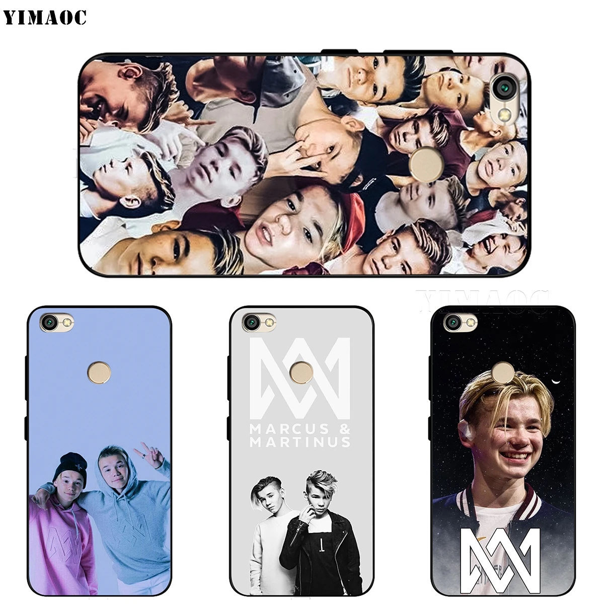 Силиконовый чехол YIMAOC Marcus & Martinus для Xiaomi Redmi Note 4 4x 4a 5 5a 6 8 Pro Prime Plus|Бамперы| |