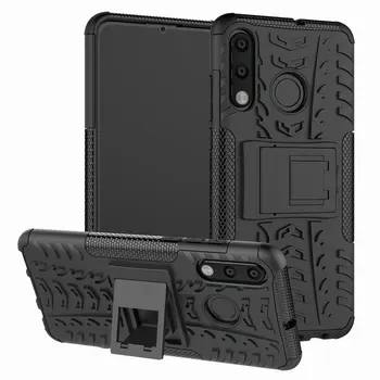 

30pcs/lot For Huawei P30 Lite PC+Soft Silicone Tyre Heavy Duty Armor Shockproof Hard Case with Stand For Huawei P30 Lite