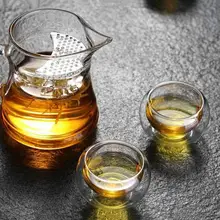 Прямой огонь специальный термостойкий температурный наконечник фильтр стеклянный чайник ручной работы цветочный чай