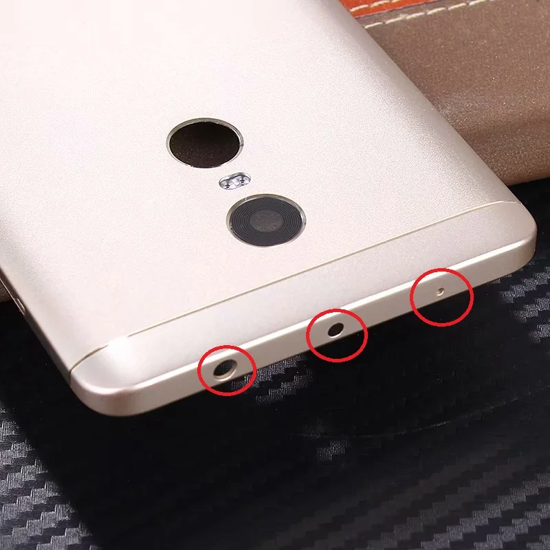 Оригинальный Корпус для Xiaomi Redmi Note 4/Note 4X MTK Helio X20 металлический аккумулятор задняя