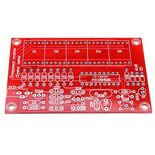 DIY цифровой светодиодный 1 Гц-50 МГц кварцевый генератор счетчик частоты метр тестер комплект AI88