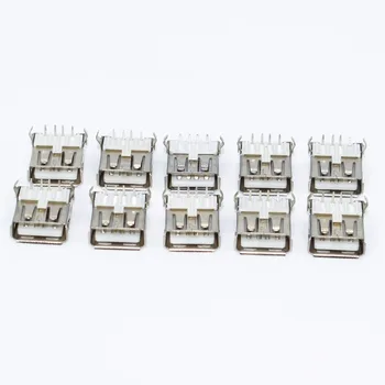 

100Pcs USB Type A Standard Port Female Solder Jacks Connector PCB Socket USB-A type