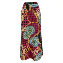 Женская летняя Удобная длинная юбка Mixi с высокой талией и принтом, новая модная богемная юбка принцессы для путешествий, 9 марта