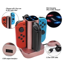 Новинка! Аксессуары для рыбной ловли! Металлическая быстрая зарядная станция для nintendo Switch NS 4 Joy-con