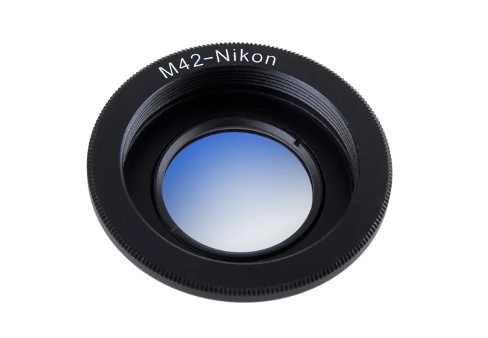 Metal Black Camera Lens Adapter Ring with Glass M42 Thread Mount Lens for Nikon D3200 D3300