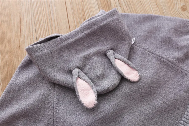  Fanfiluca Girls Sweater Hooded Batwing Sleeve Cardigan Cartoon Cute 2018 Autumn Winter Toddler Girls Cardigan New Year Costume 18