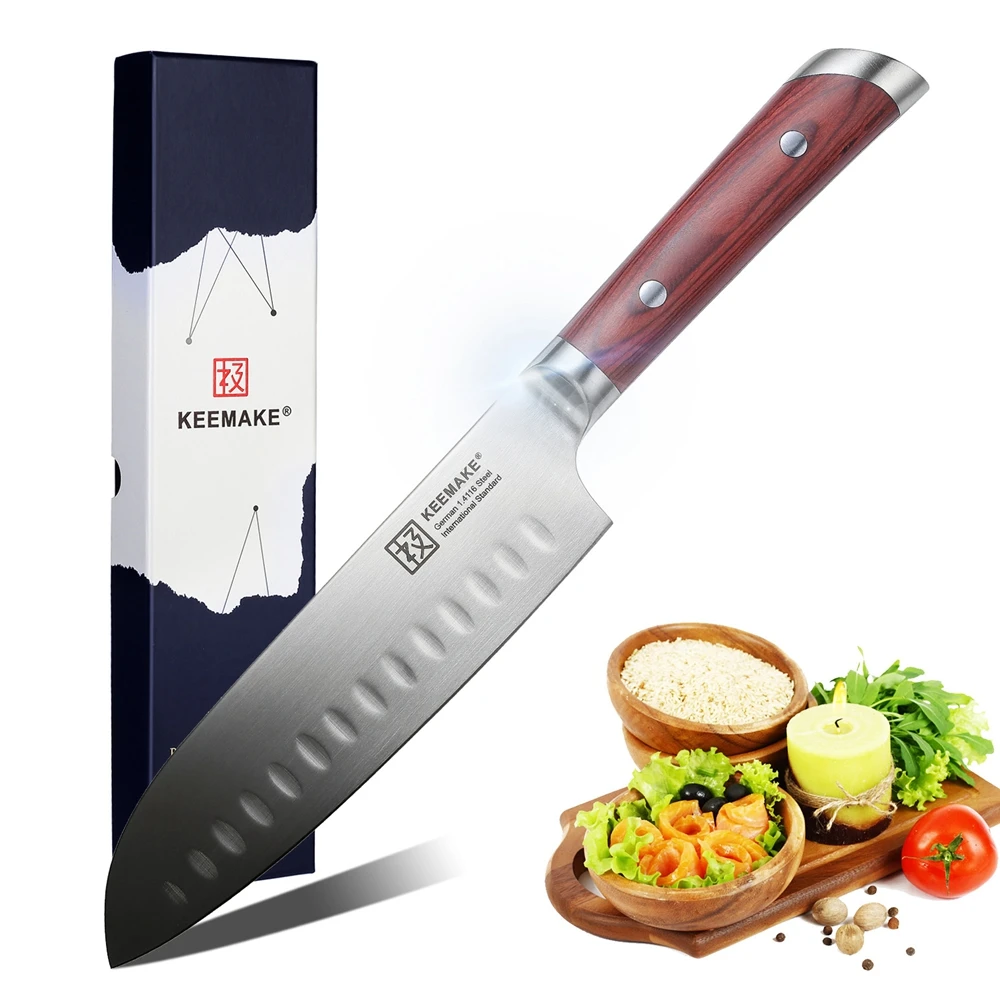 SUNNECKO 7 &quotSantoku нож немецкие 1 4116 стальные лезвия шеф повара нарезка кухонные ножи
