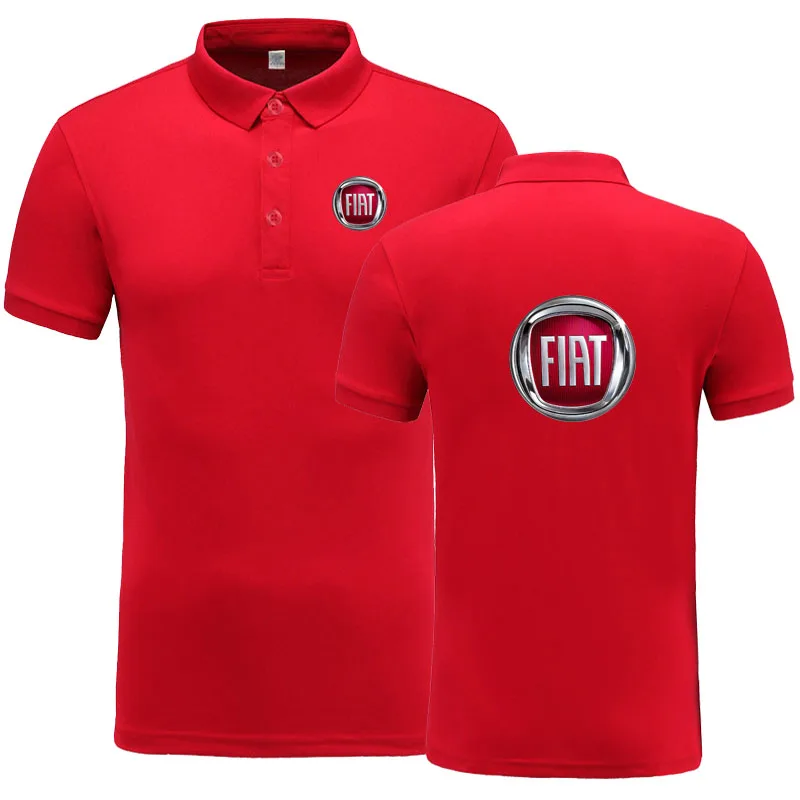 

New Arrival Brand Clothing Men logo Polo Shirt Casual Male Fiat Polo Shirt Short Sleeve Polo Shirt