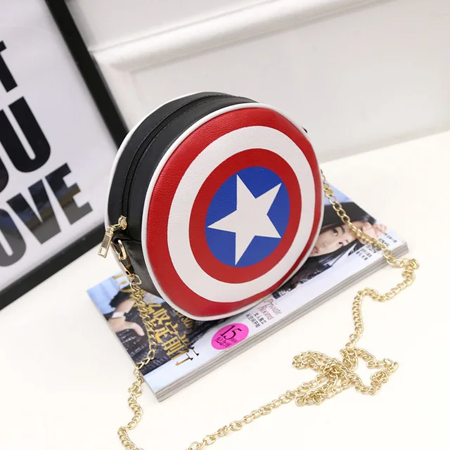 

Captain America Cosplay Prop Hand Bag Pink Star Beauty Gift Cosplay Prop Women Gift Drop ship