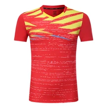 Free Print Quick dry Badminton sports shirt ,breathable tennis clothes Male/Female , Tennis shirts ,Table Tennis shirt 3869AB