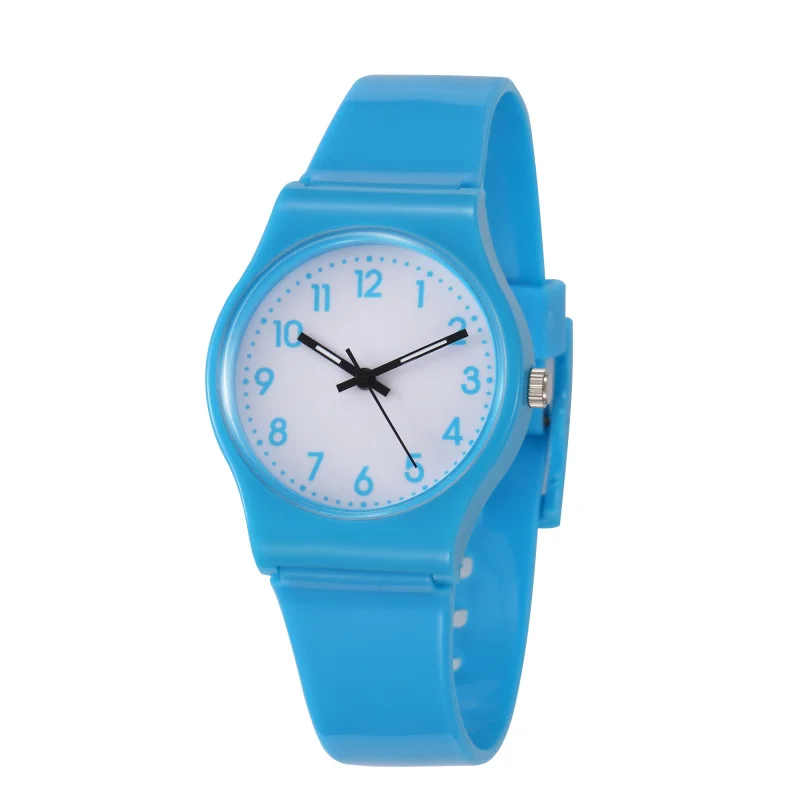 Модные Повседневное спортивные Кварцевые наручные часы для присмотра за детьми, дети мальчиков часов для девушек-студенток; наручные часы Детские часы Relogio Infantil - Цвет: Синий