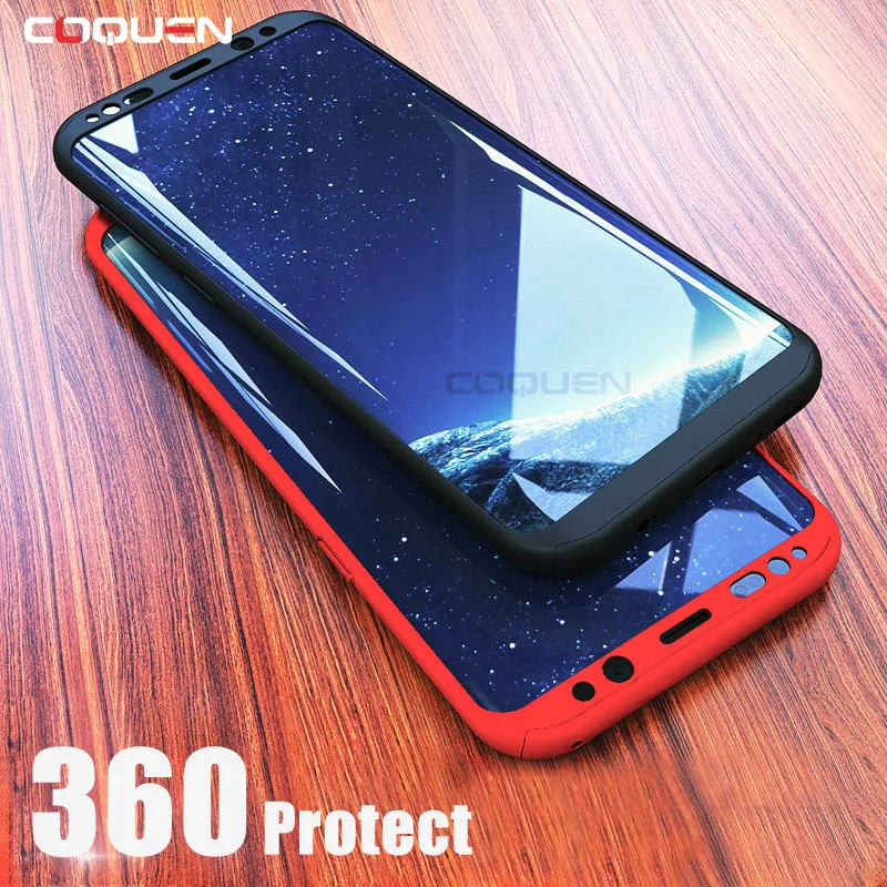 

COQUEN 360 Full Cover Shockproof Phone Case For Samsung Galaxy S7 Edge S6 Full Body Case For Samsung S8 Note 8 9 S9 Plus Case On