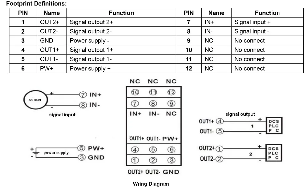 WAYJUN DIN12 4-20mA/0-10 V сигнала изолированный сплиттер/изолированный усилитель, в один из двух аналоговые сигнальный изолятор