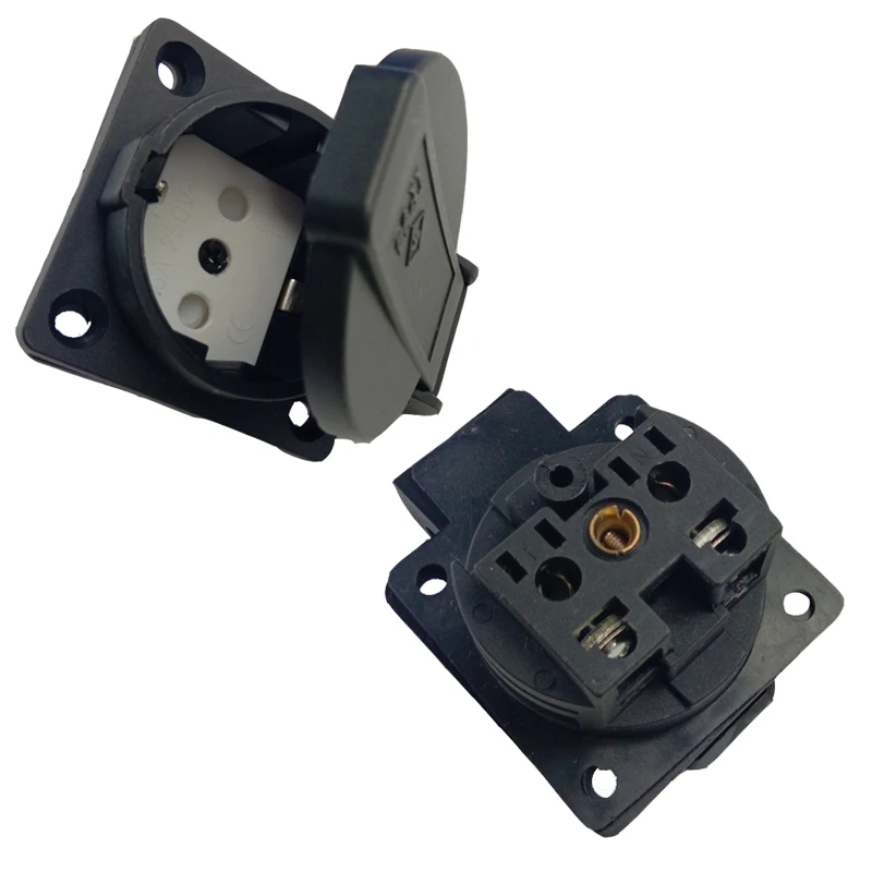 Embedded European Euro EU German Germany Waterproof industrial socket