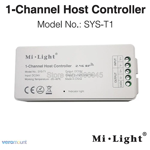 Milight SYS-RW1 DC24V 12 Вт RGB+ CCT подводный светодиодный светильник для бассейна IP68 2,4 г пульт дистанционного управления/DMX512/WiFi приложение Alexa управление - Испускаемый цвет: SYS-T1 Only