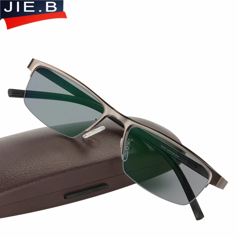 Najtaniej Okulary przeciwsłoneczne ze stali nierdzewnej przejście okulary do czytania z fotochromem mężczyźni prezbiopia dioptrii okulary Gafas de lectura leesbril