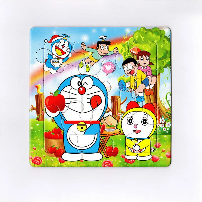 

9 Slice The Tomcat Small Piece Puzzle Toy Children Animals and Vehicle Paper Puzzle Jigsaw Baby Educational Toys for Kids