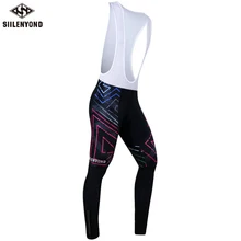 Зимние Pro гоночный велосипед брюки Термальность руно Велоспорт нагрудник брюки 3D гель мягкий Утепленная одежда велосипедный нагрудник Велоспорт колготки