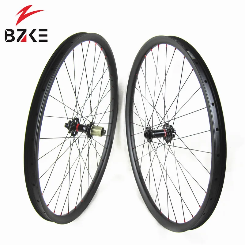 BZKE 29er углерода mtb колеса 30 мм Ширина бескамерные полный углерода горный велосипед колесной AM 6 болтов диск колеса велосипед 29 mtb колеса