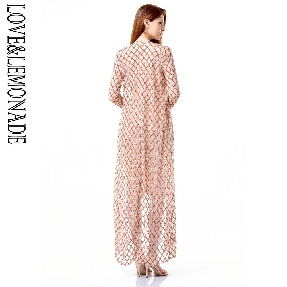 LOVE & LEMONADE   Golden lattice mesh sequined