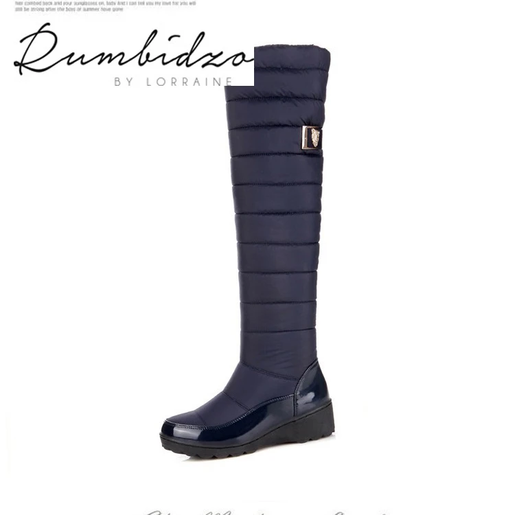 

Plus Size keep warm snow boots platform fur thigh knee high boots winter boots for women