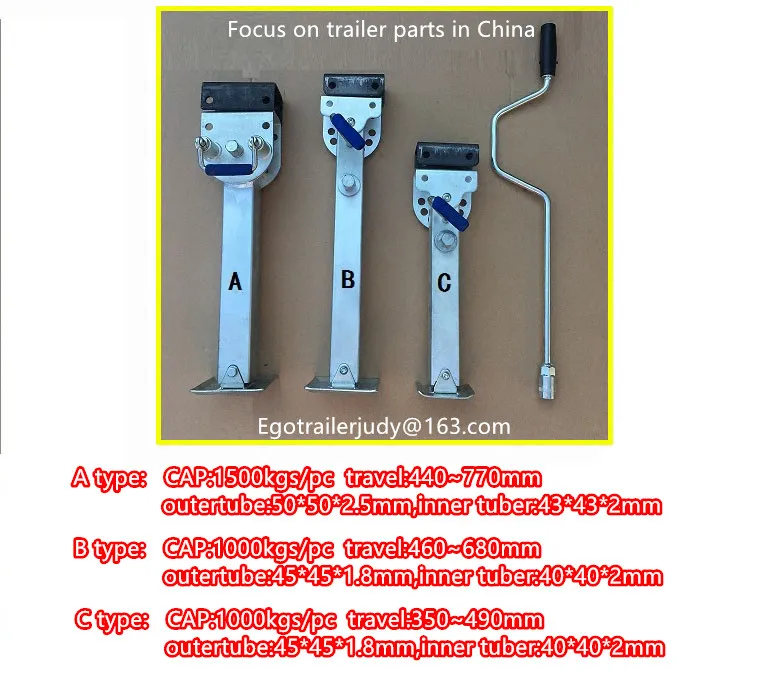 Эго трейлер стабилизатор ноги выпадающие караван парковочные ноги дом на колесах Кемпинг RV трейлер, опоры 350~ 490 мм Тип C