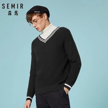 ^^Best Offers SEMIR 2019 Men Fashion 3 Colors Sweater Men Leisure Slim Pull Homme V-Neck Long-Sleeved Sweater Solid Clothes ^^Best Offers SEMIR 2019 Men Fashion 3 Colors Sweater Men Leisure Slim Pull Homme V-Neck Long-Sleeved Sweater Solid Clothes