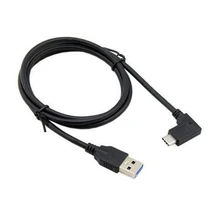USB 3.0 Type A Male to USB 3.1 Type C Male Right Angle USB Data Sync & Charge Cable Connector for Tablet Computer PC Cellphone