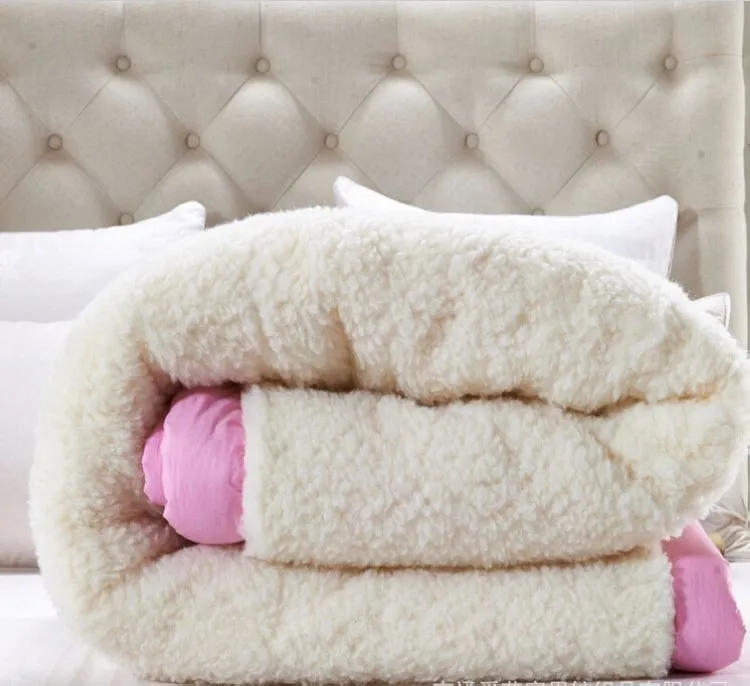Зима осень супер мягкое теплое Австралийское шерстяное кашемировое одеяло утолщение гигантский стежок плюшевое одеяло/одеяло постельные принадлежности
