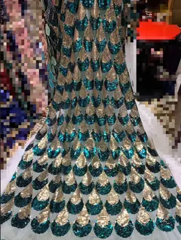 

on sale JIANXI.C-52904 French tulle lace fabric for sexy dress african net lace fabric with sequins