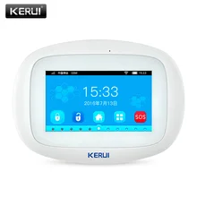 KERUI K52, 4,3 дюймов, цветной дисплей, сенсорный экран, WiFi, GSM, несколько узоров, охранная домашняя охранная сигнализация, хост управления, английский язык