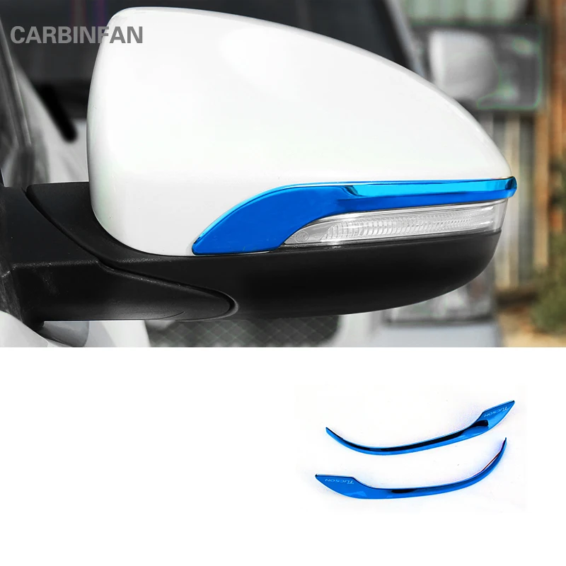 

2pcs Stainless steel Side Door Rearview Mirror Covers Trim car accessories Car Styling For Hyundai Tucson TL 2015 2016 2017 2018