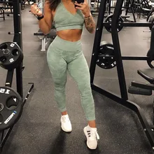 Камуфляжные штаны для йоги с высокой талией, спортивные камуфляжные бесшовные леггинсы, эластичные колготки для занятий спортом, женские штаны для фитнеса, бега