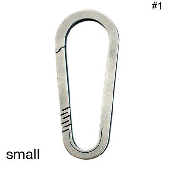 

Titanium Alloy Carabiner Mini Portable Lightweight Hanging Buckle for Outdoor YA88