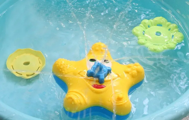 Baby-Kids-Bathroom-Funny-Water-Starfish-Electronic-Bath-Toys
