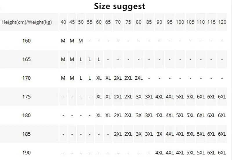 size suggest