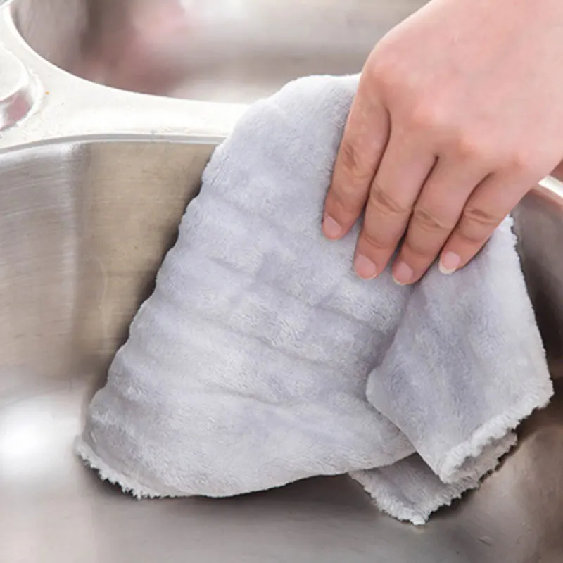 Салфетка из микрофибры для мытья посуды, Высокоэффективная салфетка для мытья посуды, моющая салфетка для мытья посуды, кухонные инструменты