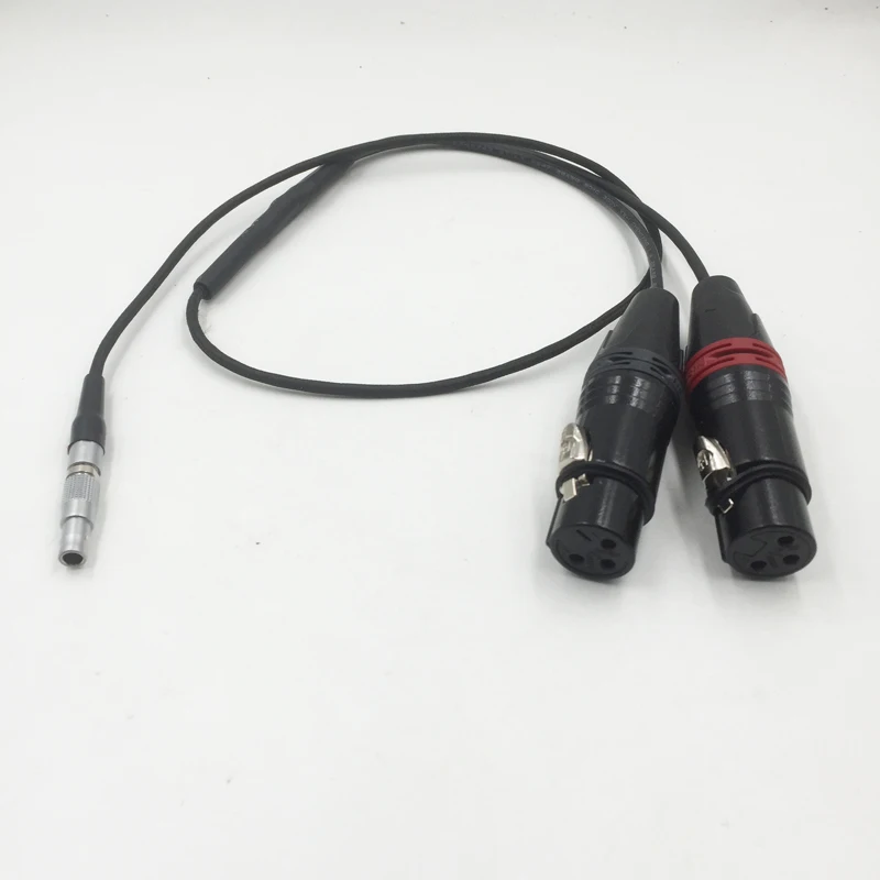

Arri Alexa Mini Two Channel Audio Cable LEMO Mini FGG 00 5 pin to Original Neutrik XLR 3-pin female Audio Cable