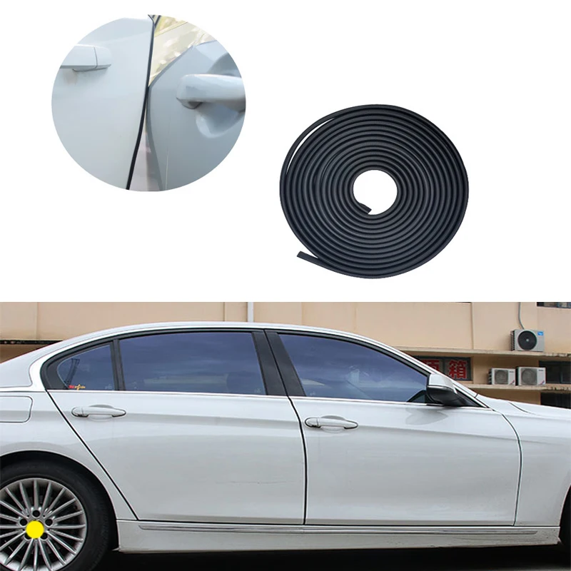 

5M/Lot Auto Universal Car Door Edge Rubber Scratch Protector Moulding Strip Car Bumper Protector Sealing Anti Rub Car Styling