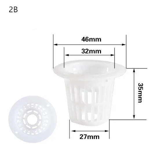 

Item 2B Garden Plastic Net Cups Pots , Set of 50
