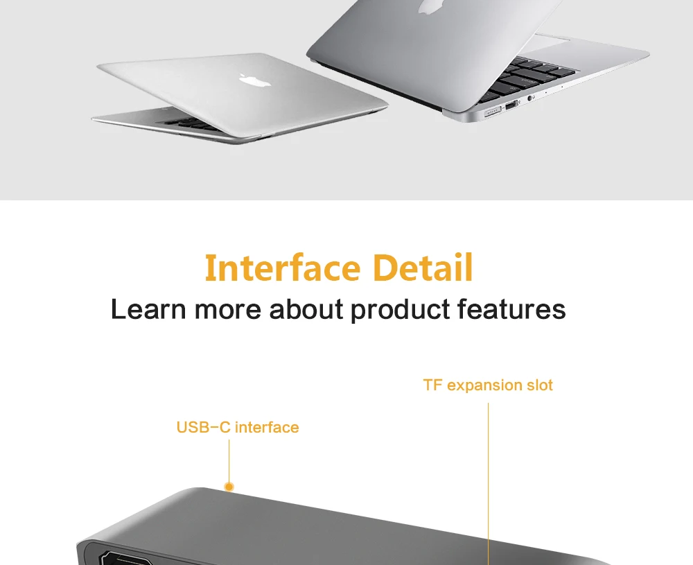 Высокое разрешение Тип-C 3.0 к HDMI/card reader/концентратор адаптер 5 Гбит для нового MacBook Chromebook pixel Surface Pro 4 Поддержка 4 К