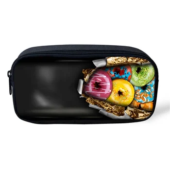 

Noisydesigns Colored fruit salad School pen bag for Children gifts Book Bag for Women Portable Cosmetic