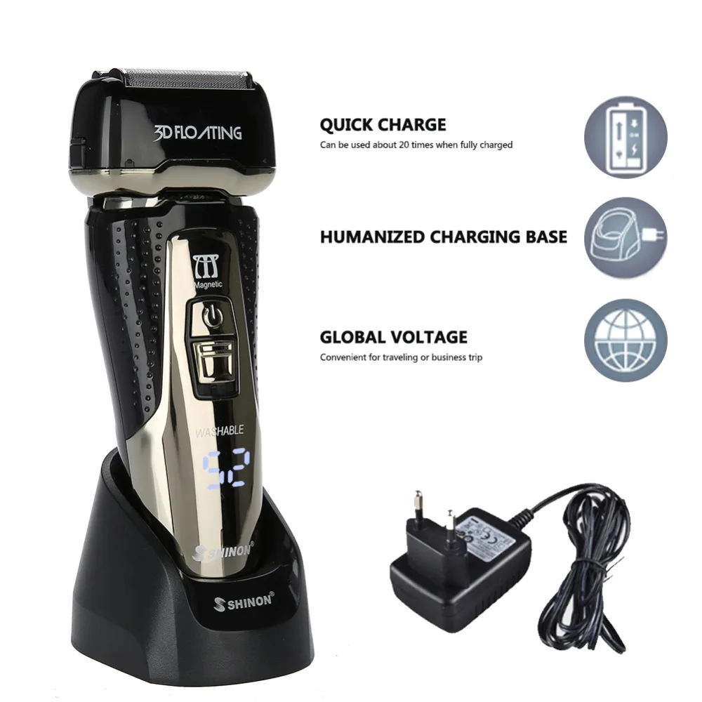 Professional Electric Beard Shaver Trimmer Rechargeable Beard Hair Razorin Razor from Beauty